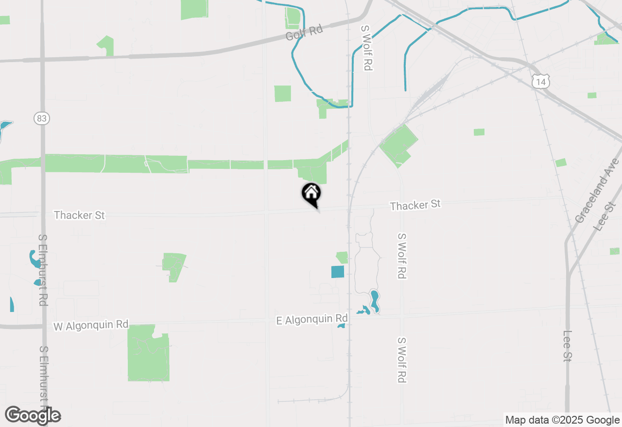 Map of 161 E Thacker Street, Des Plaines, IL 60016