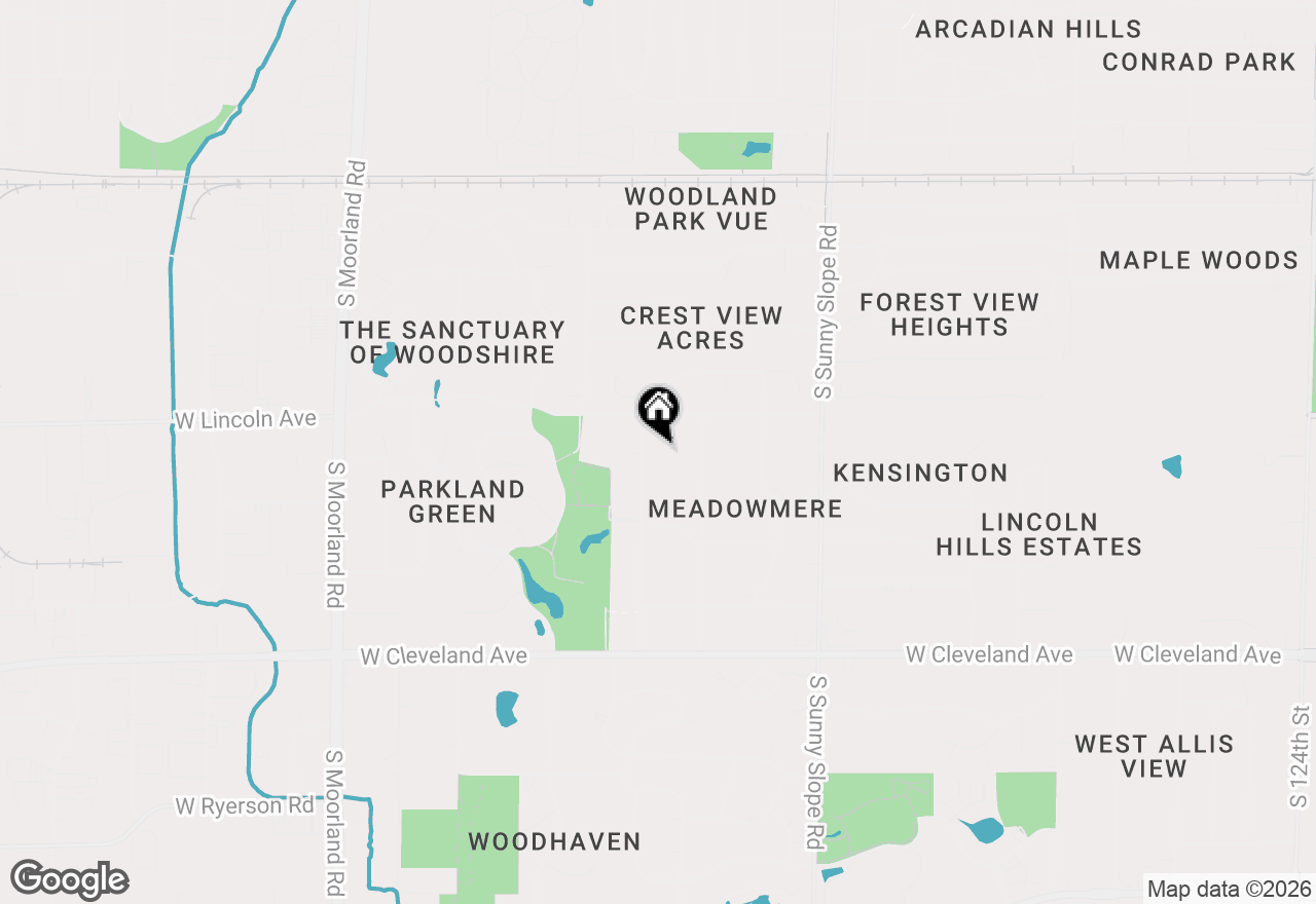 Map of 2324 S Brookland Rd, New Berlin, WI 53151