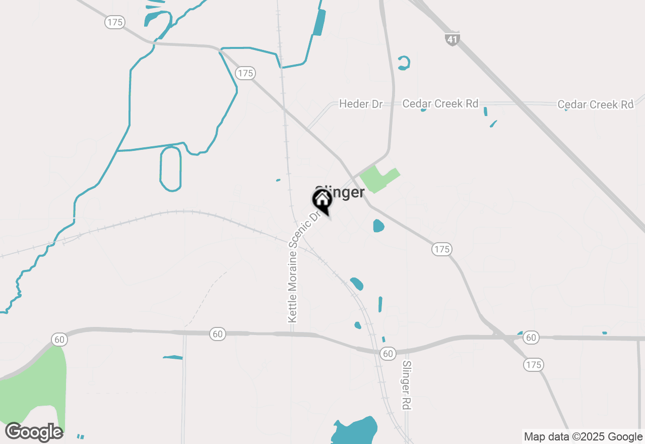 Map of 307 Elm St, Slinger, WI 53086