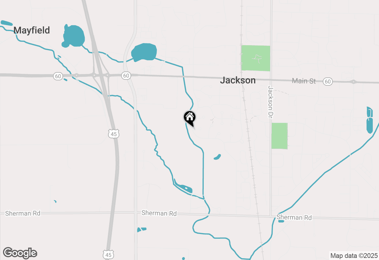 Map of W213N16501 Glen Brooke Dr, Jackson, WI 53037