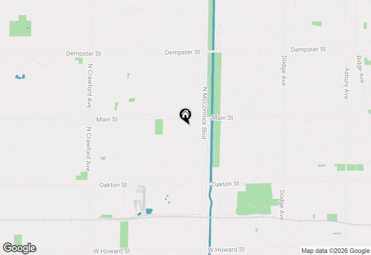 Map of 8324 Kimball Avenue, Skokie, IL 60076