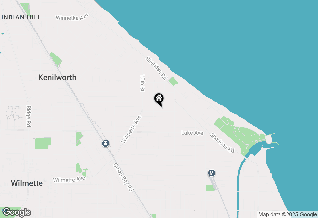 Map of 816 Elmwood Avenue, Wilmette, IL 60091