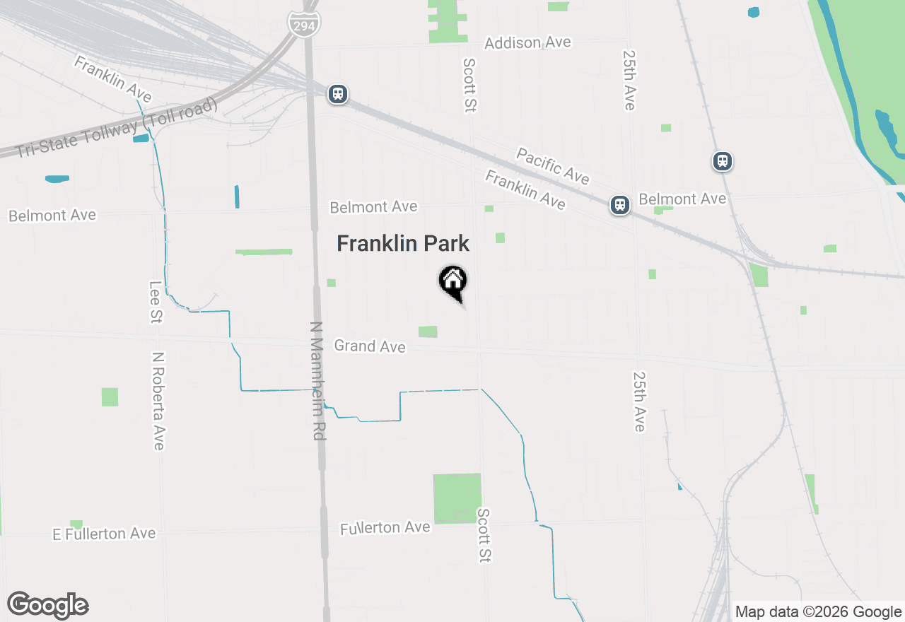 Map of 2918 Louis Street, Franklin Park, IL 60131