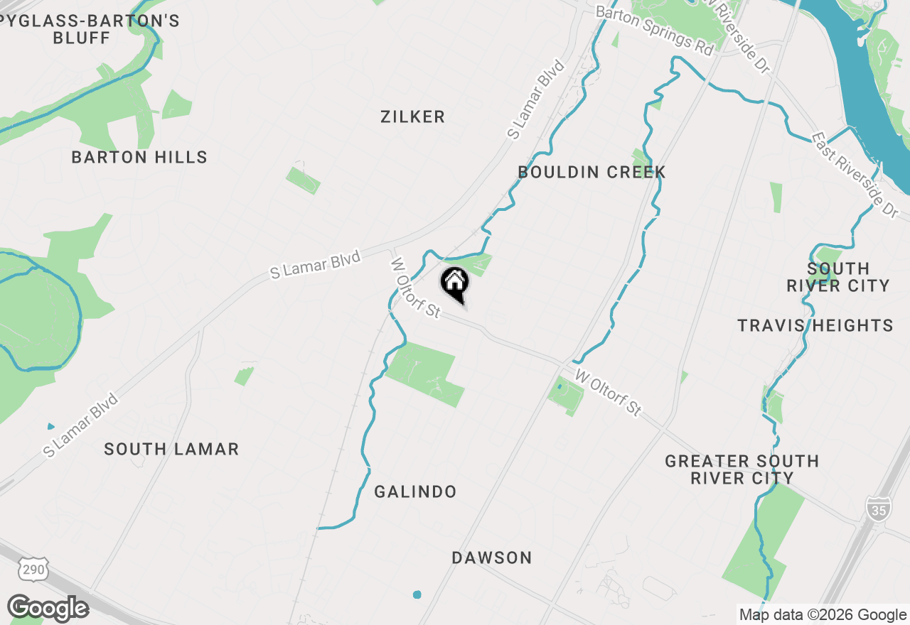 Map of 1110 W Oltorf St, Austin, TX 78704