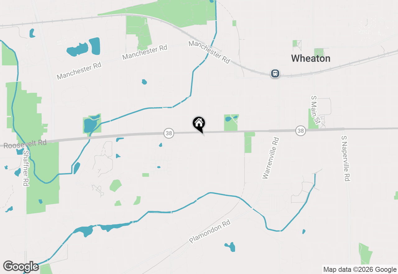 Map of 705 S Gables Boulevard, Wheaton, IL 60189