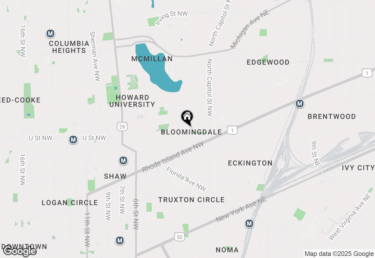 Map of 2036 1st Street Nw, Washington, DC 20001