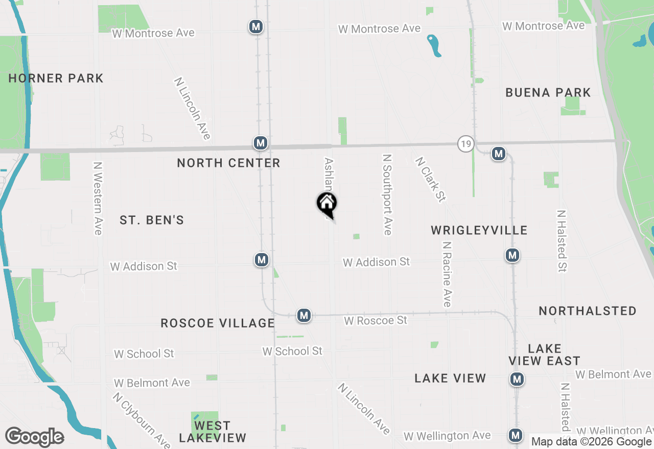 Map of 3718 N Ashland Avenue #302, Chicago, IL 60613