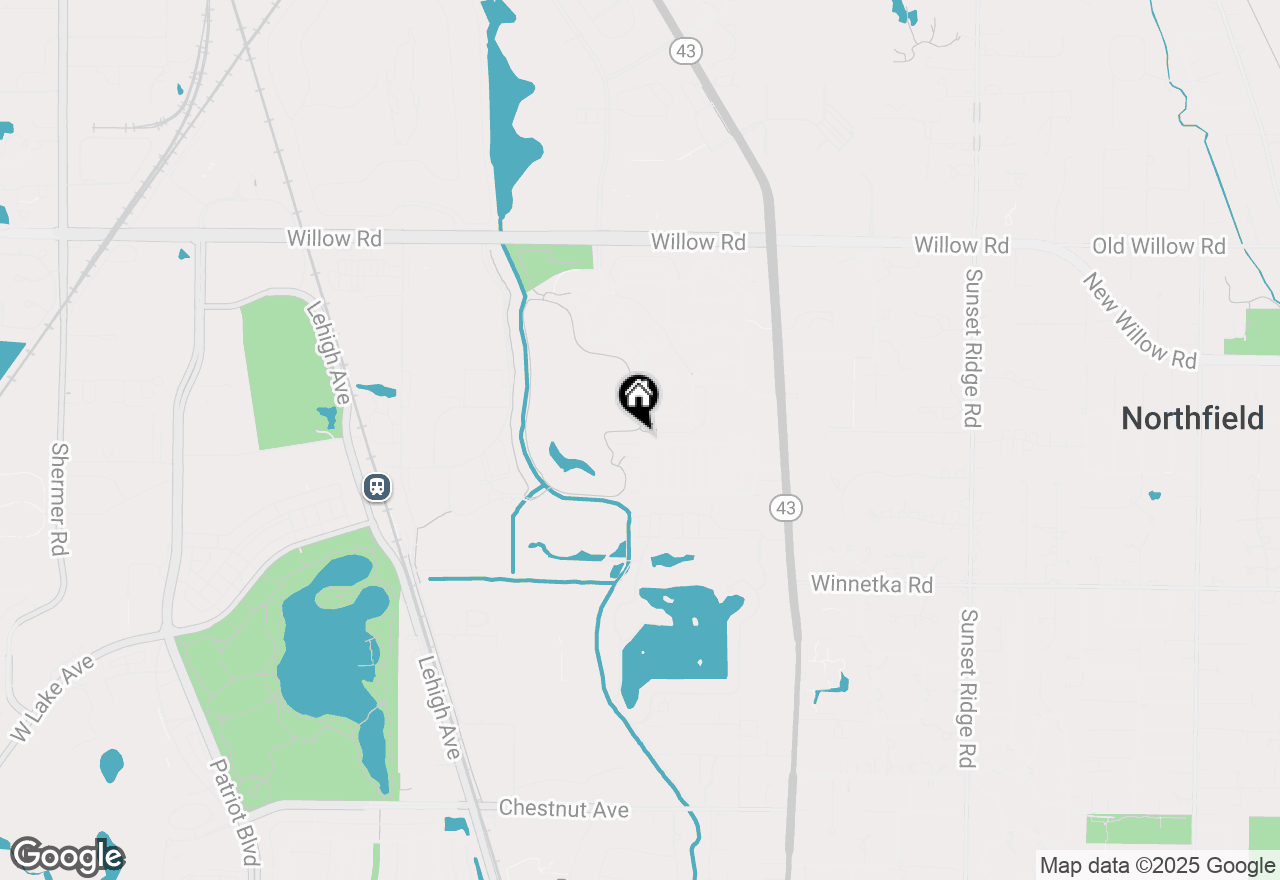 Map of 84 N Branch Road, Northfield, IL 60093