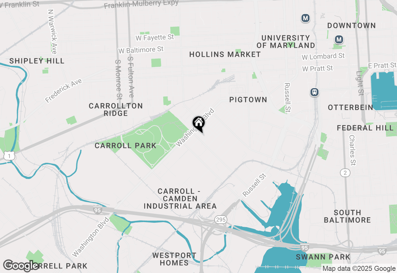 Map of 1231 Bayard Street, Baltimore, MD 21230