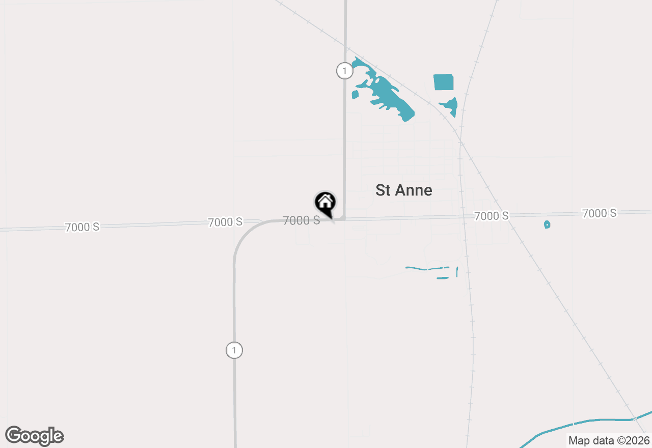 Map of 150 W Dixie Highway, St. Anne, IL 60964
