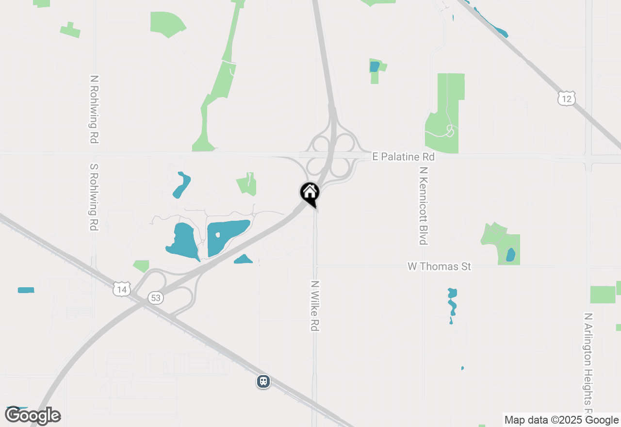 Map of 202 S Lancelot Lane, Palatine, IL 60074