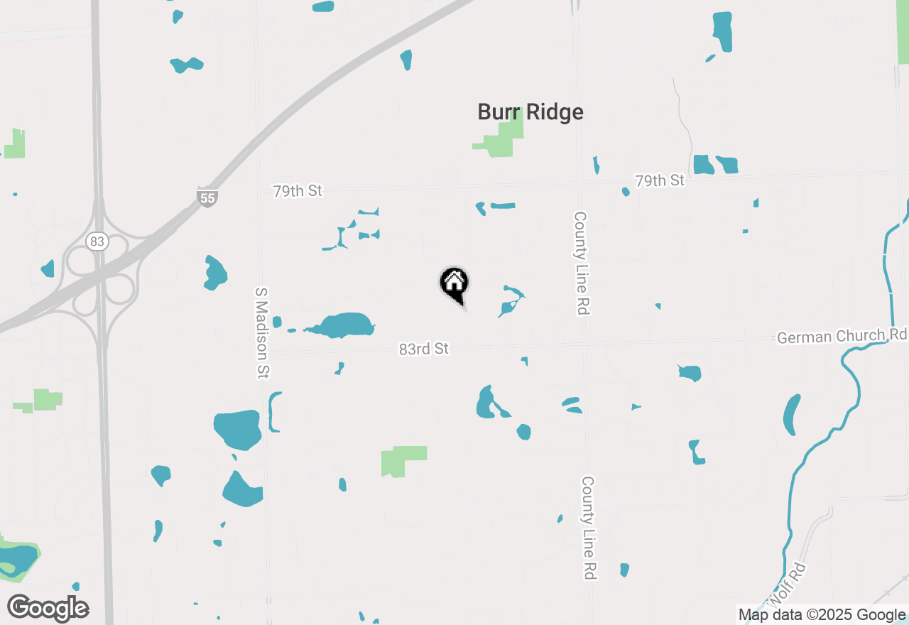 Map of 8200 S Park Avenue, Burr Ridge, IL 60527