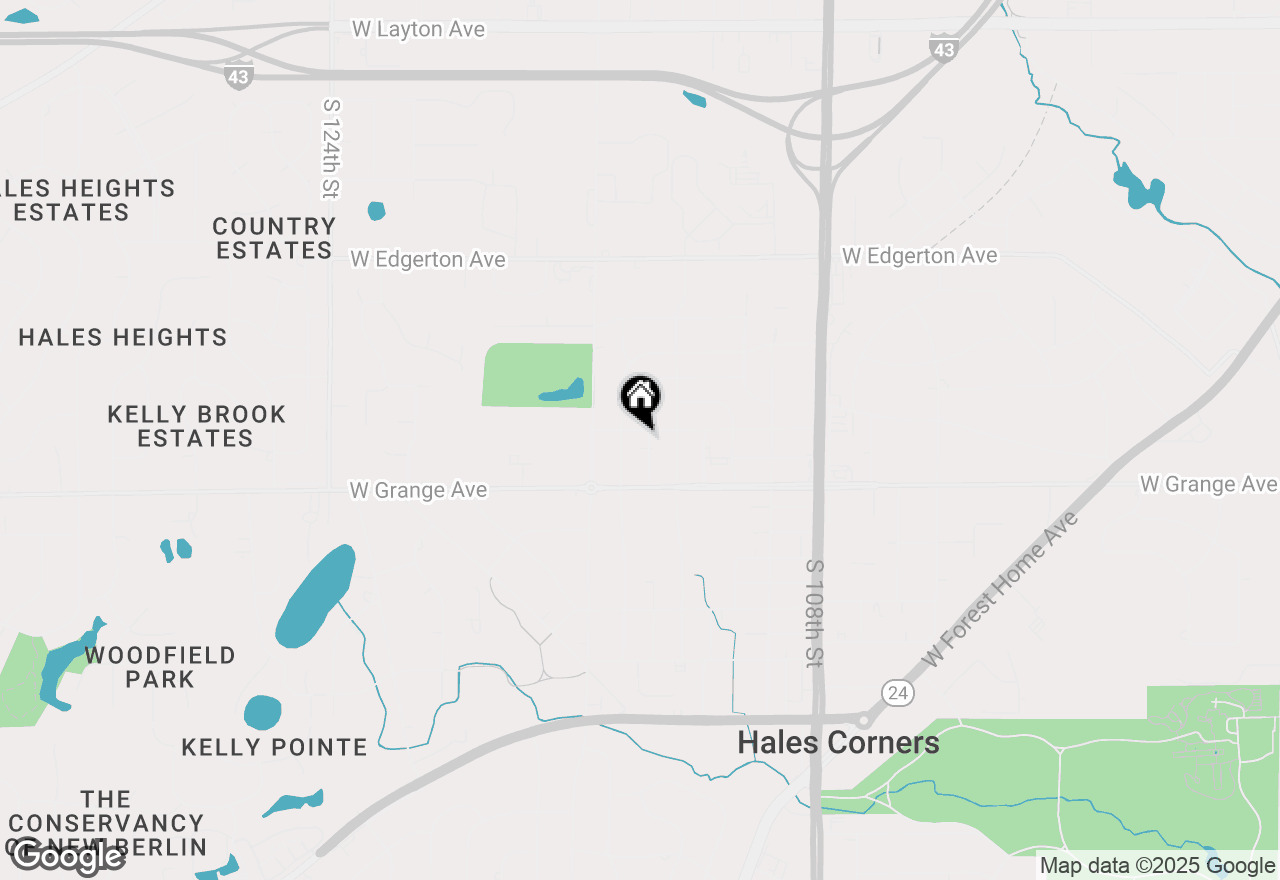 Map of 5413 S 114th St, Hales Corners, WI 53130