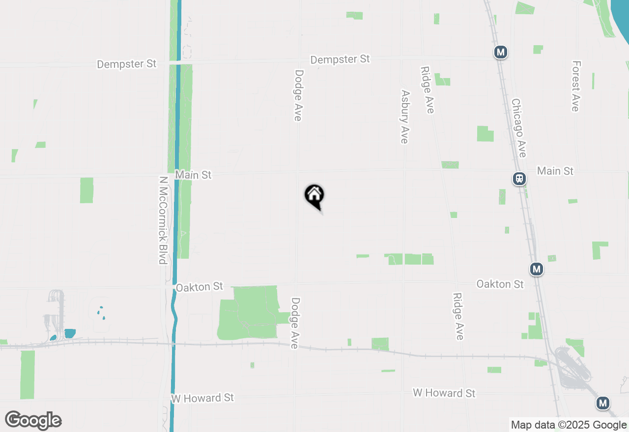 Map of 1801 Monroe Street #1, Evanston, IL 60202