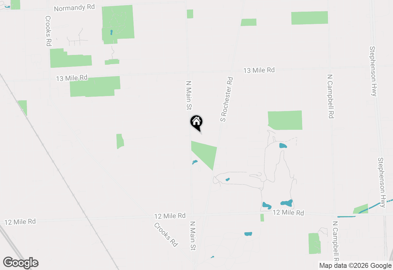 Map of 118 E Webster Road, Royal Oak, MI 48073