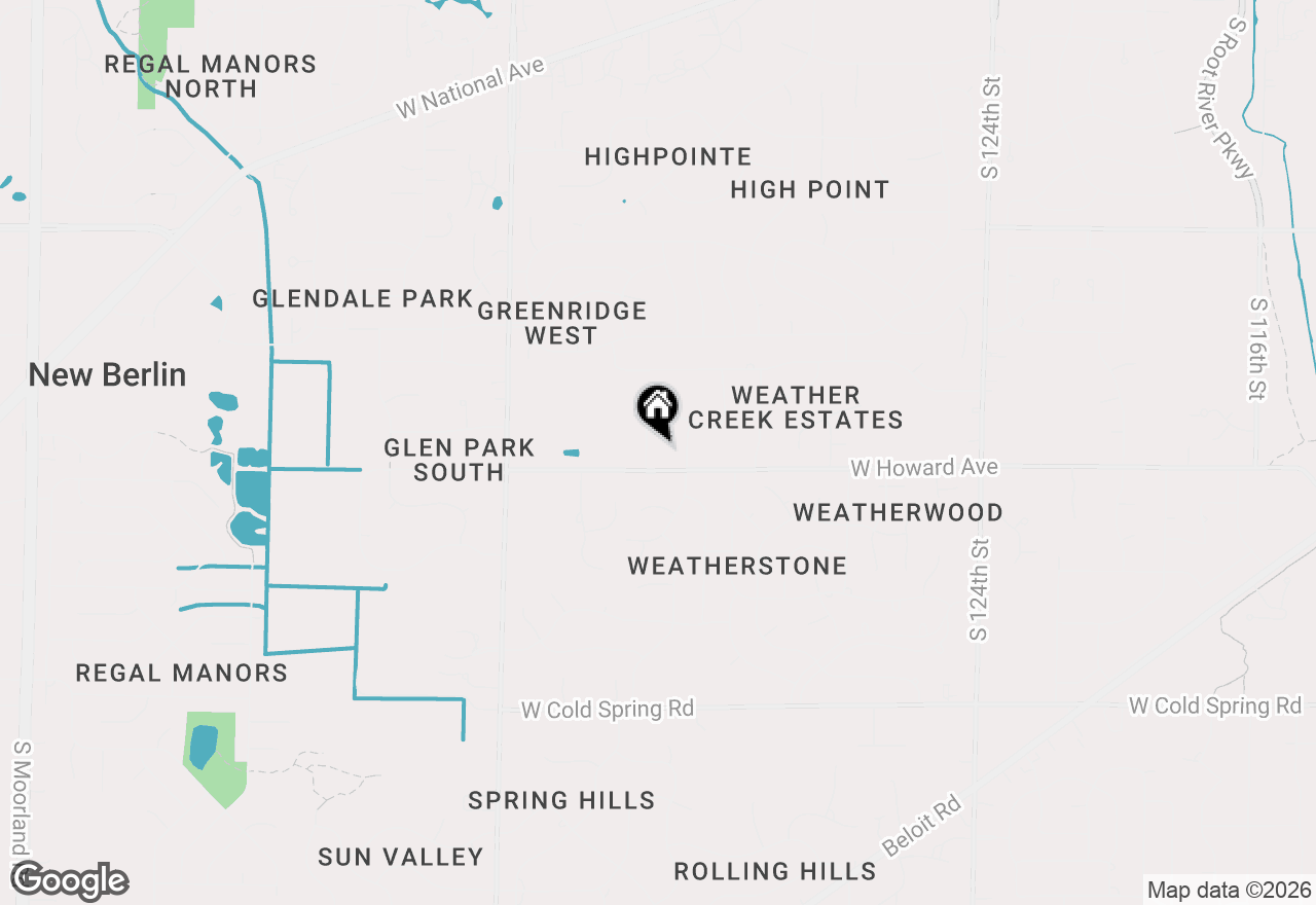 Map of 3840 S Sunny View Dr, New Berlin, WI 53151