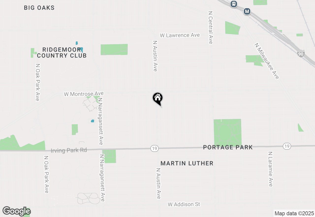 Map of 4253 N Austin Avenue, Chicago, IL 60634