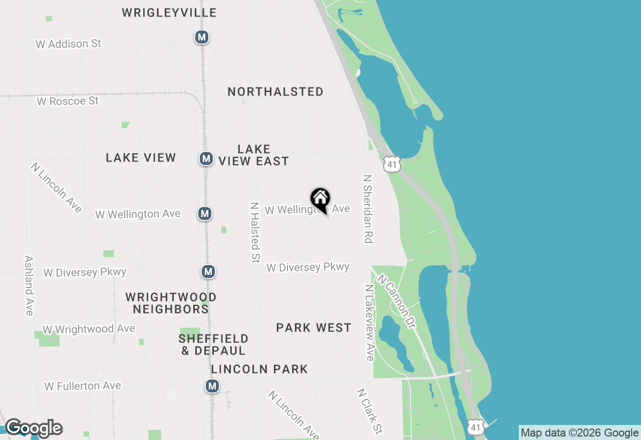 Map of 540 W Oakdale Avenue #4E, Chicago, IL 60657