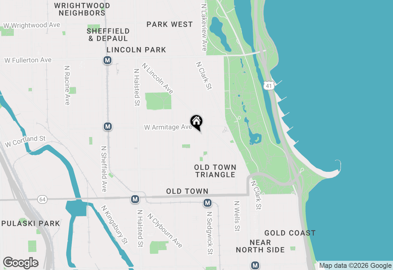 Map of 1932 N Hudson Avenue #1, Chicago, IL 60614