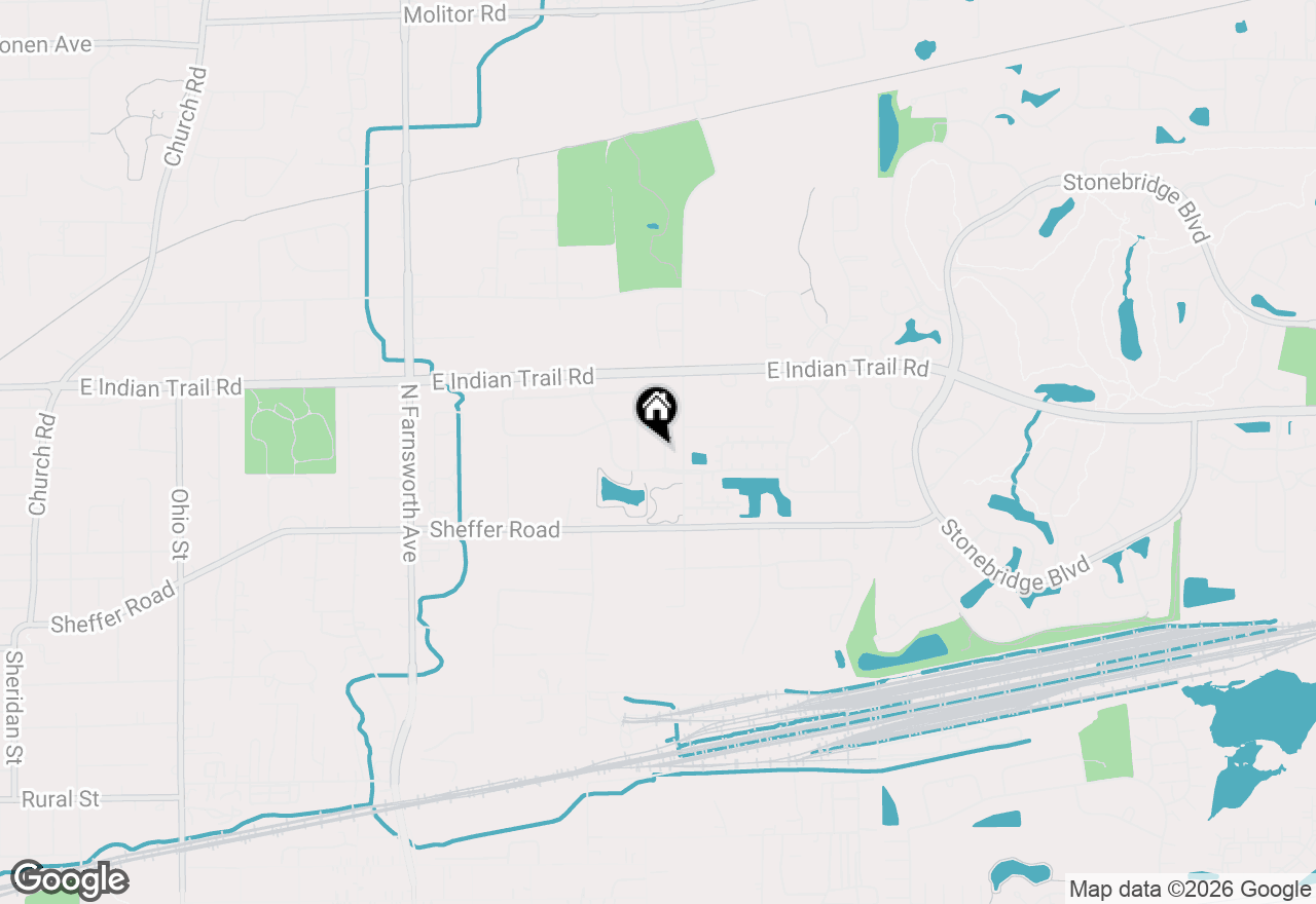Map of 1771 Briarheath Drive, Aurora, IL 60505