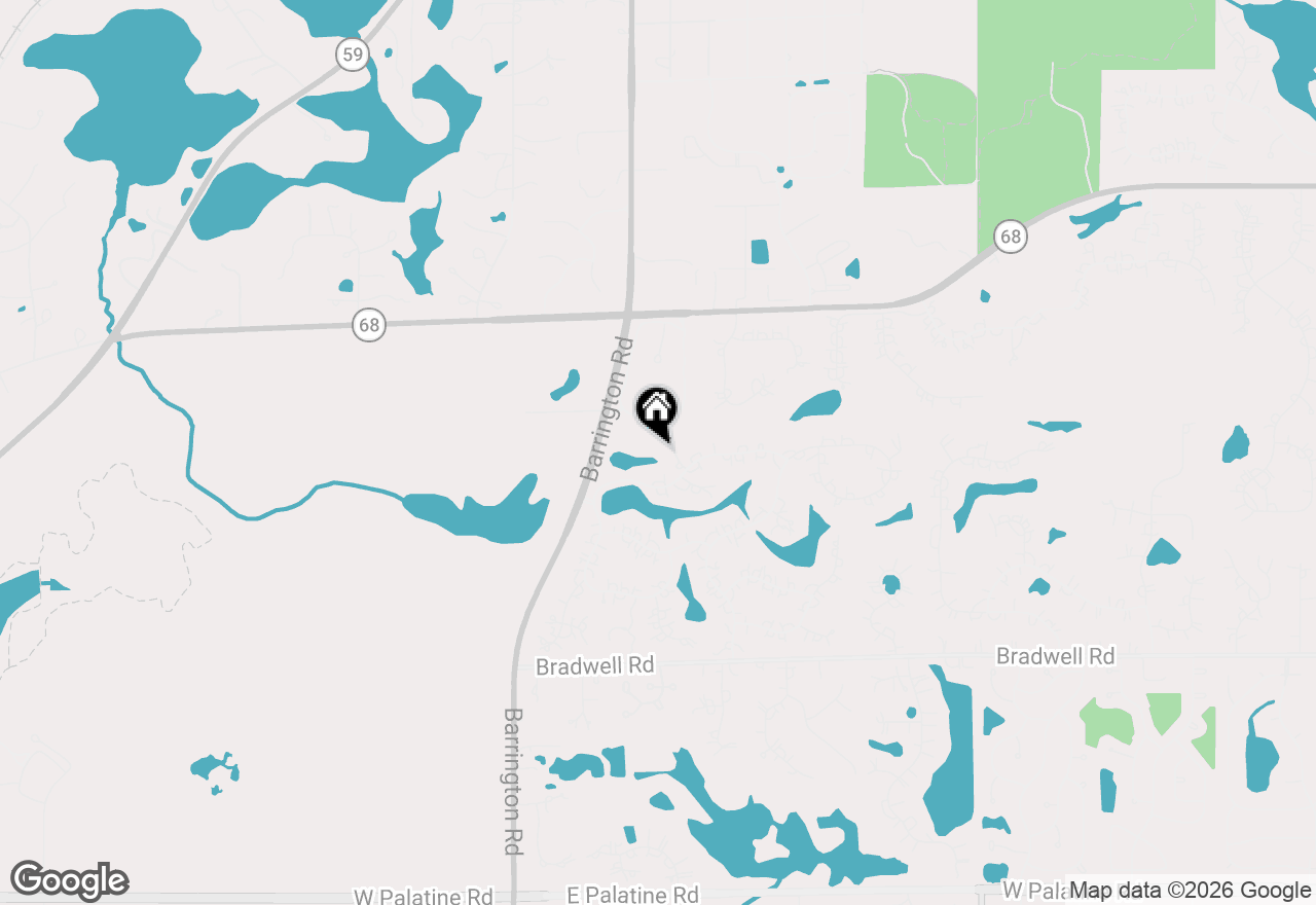 Map of 1800 Hamilton Court, Inverness, IL 60010