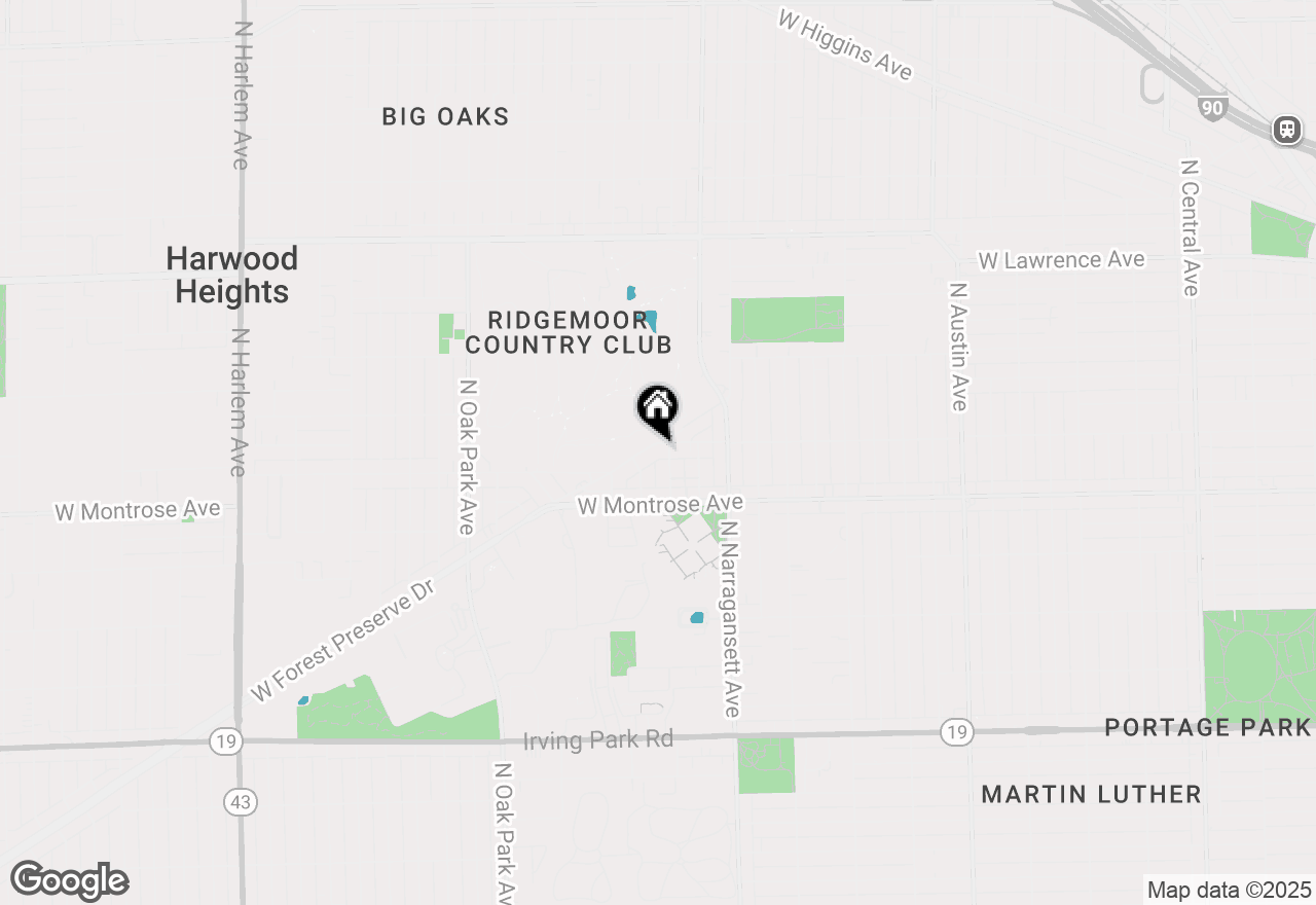 Map of 6509 W Sunnyside Avenue #G, Harwood Heights, IL 60706
