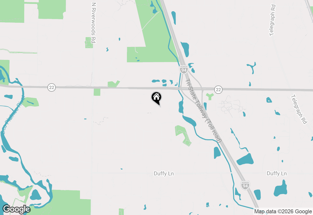 Map of 1 Court Of Bucks County, Lincolnshire, IL 60069