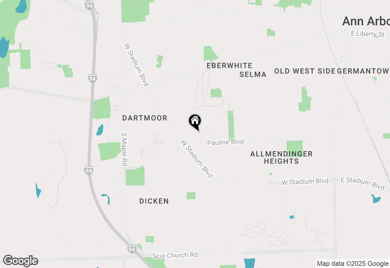 Map of 1836 Virnankay Circle, Ann Arbor, MI 48103