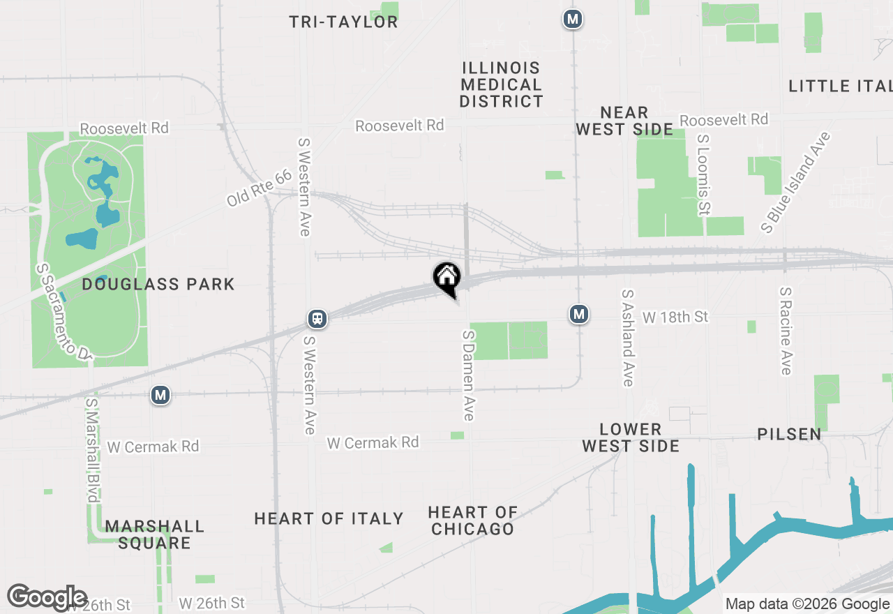Map of 2029 W 17th Street, Chicago, IL 60608