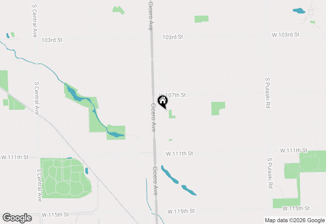 Map of 10801 S Keating Avenue #2SE, Oak Lawn, IL 60453