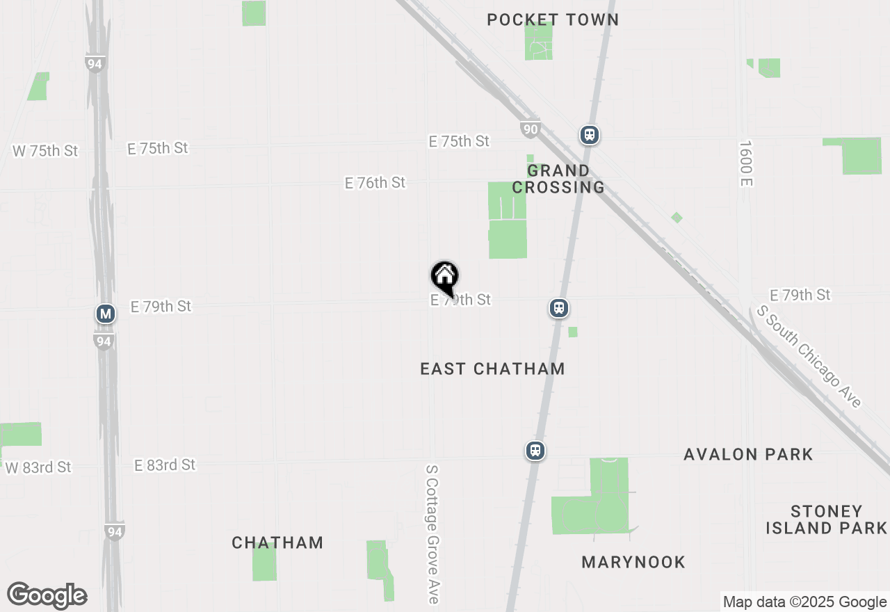 Map of 827 E 79th Street, Chicago, IL 60619