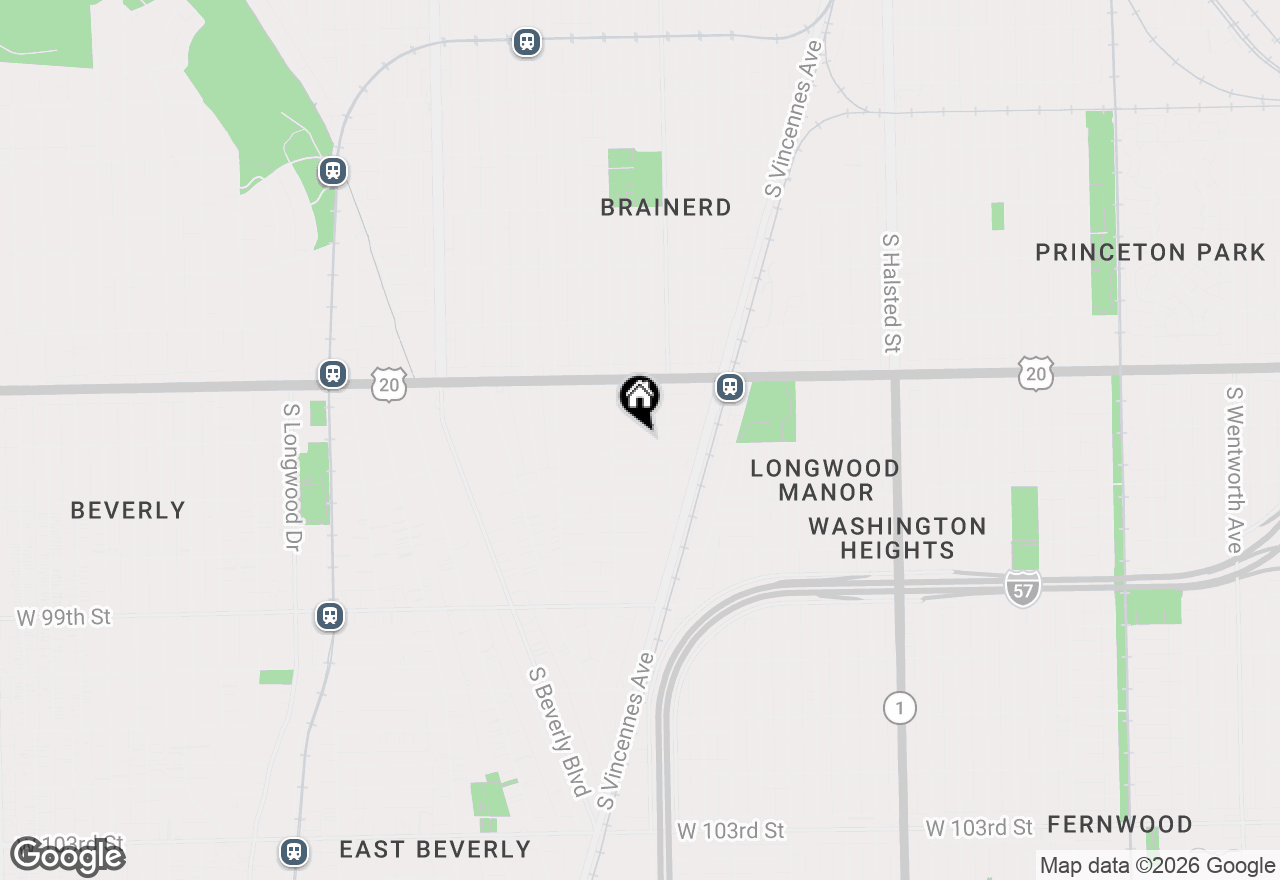 Map of 1228 W 96th Street, Chicago, IL 60643