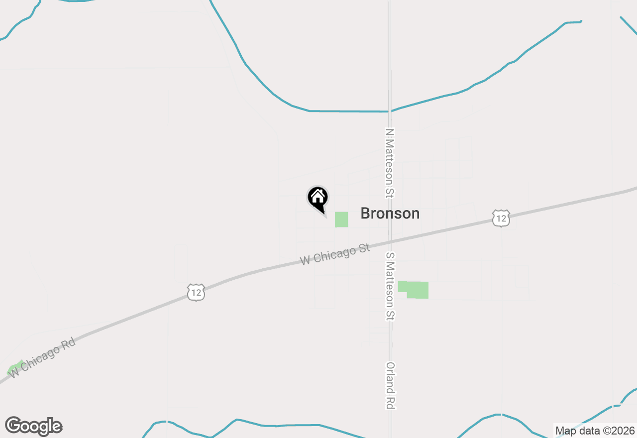 Map of 322 Shaffmaster Boulevard, Bronson, MI 49028