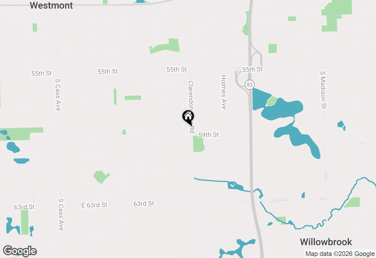 Map of 5828 Clarendon Hills Road, Willowbrook, IL 60527