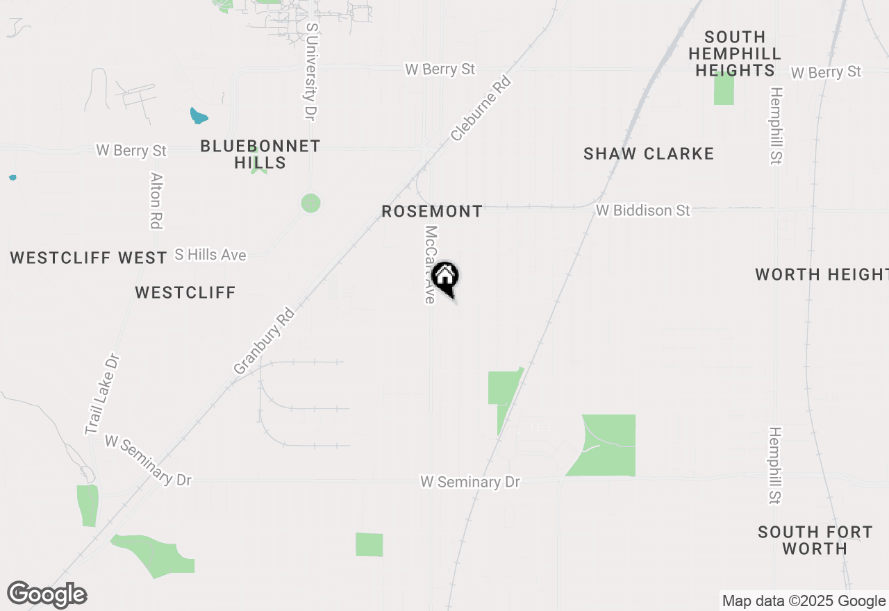 Map of 3758 Wayside Avenue, Fort Worth, TX 76110