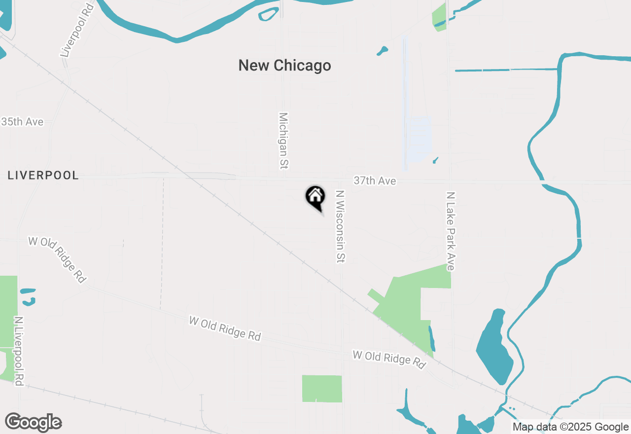 Map of 918 W 38th Place, Hobart, IN 46342