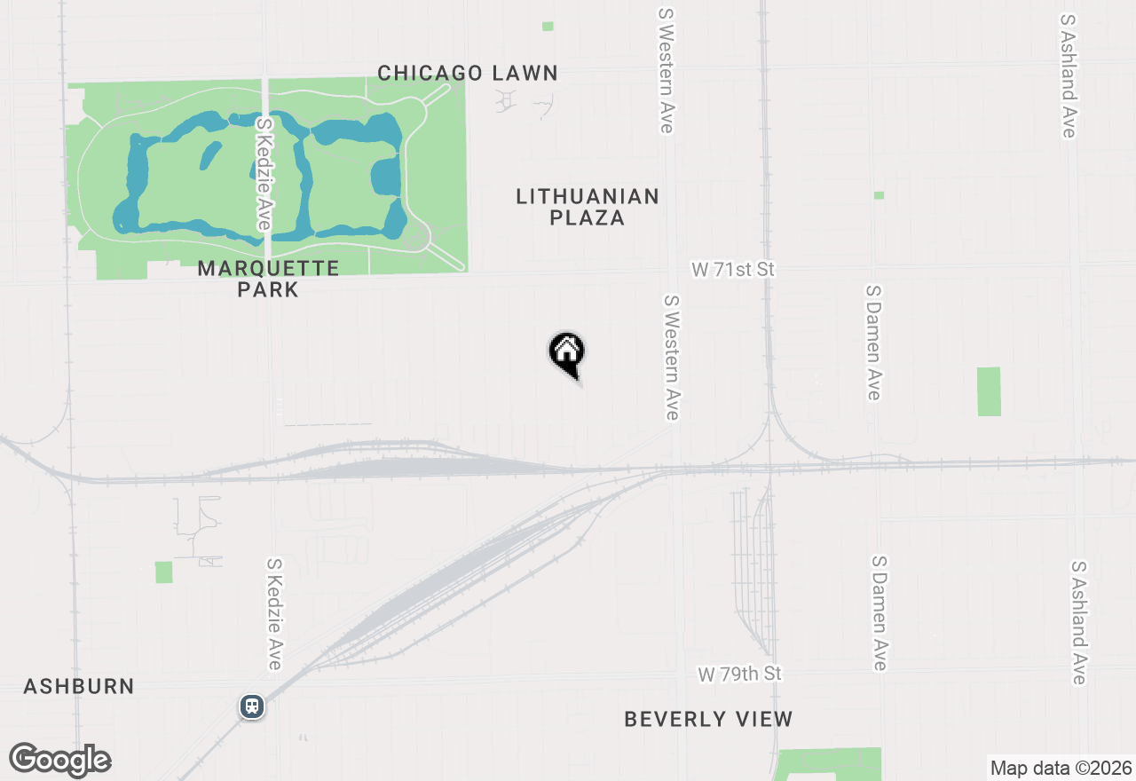 Map of 7316 S Rockwell Street #1, Chicago, IL 60629