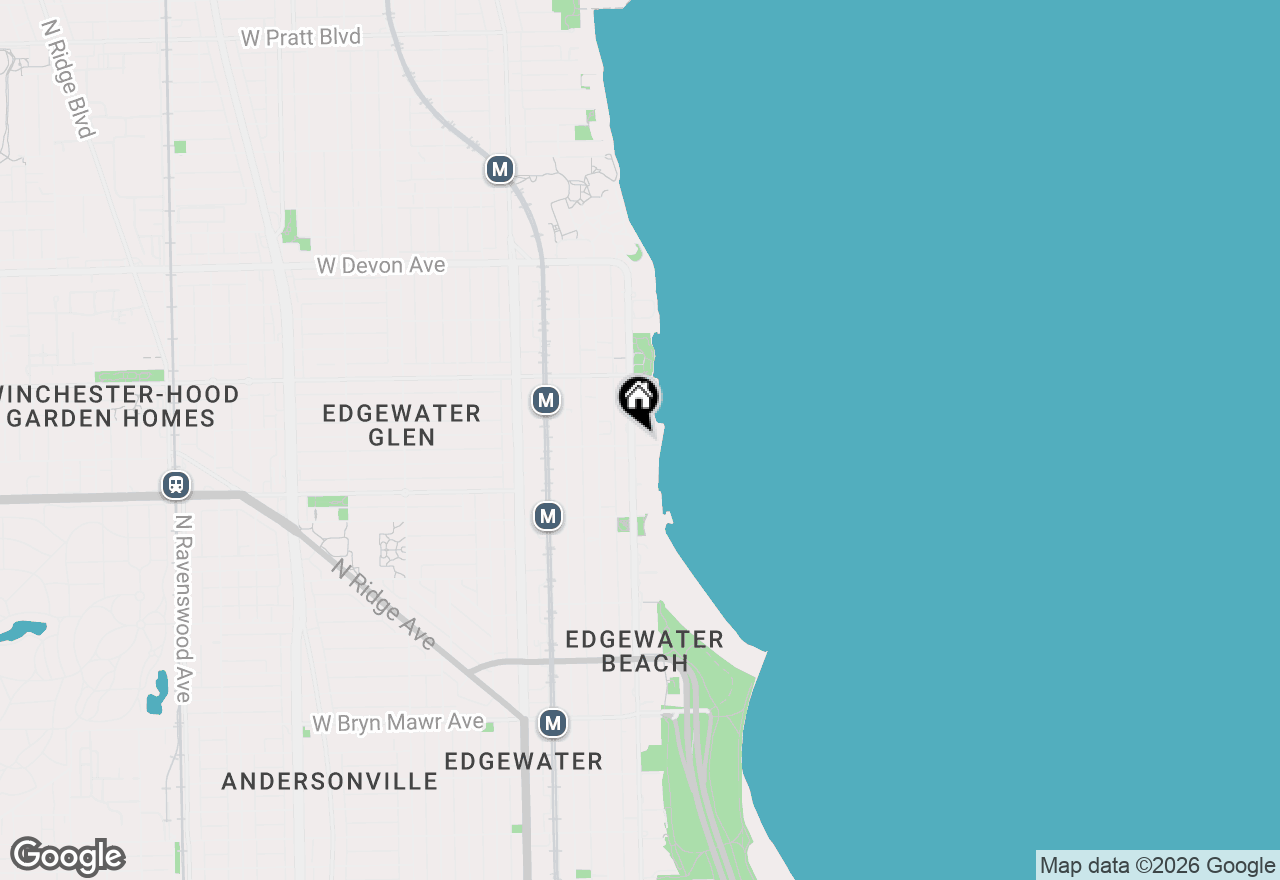 Map of 6101 N Sheridan Road #12E, Chicago, IL 60660