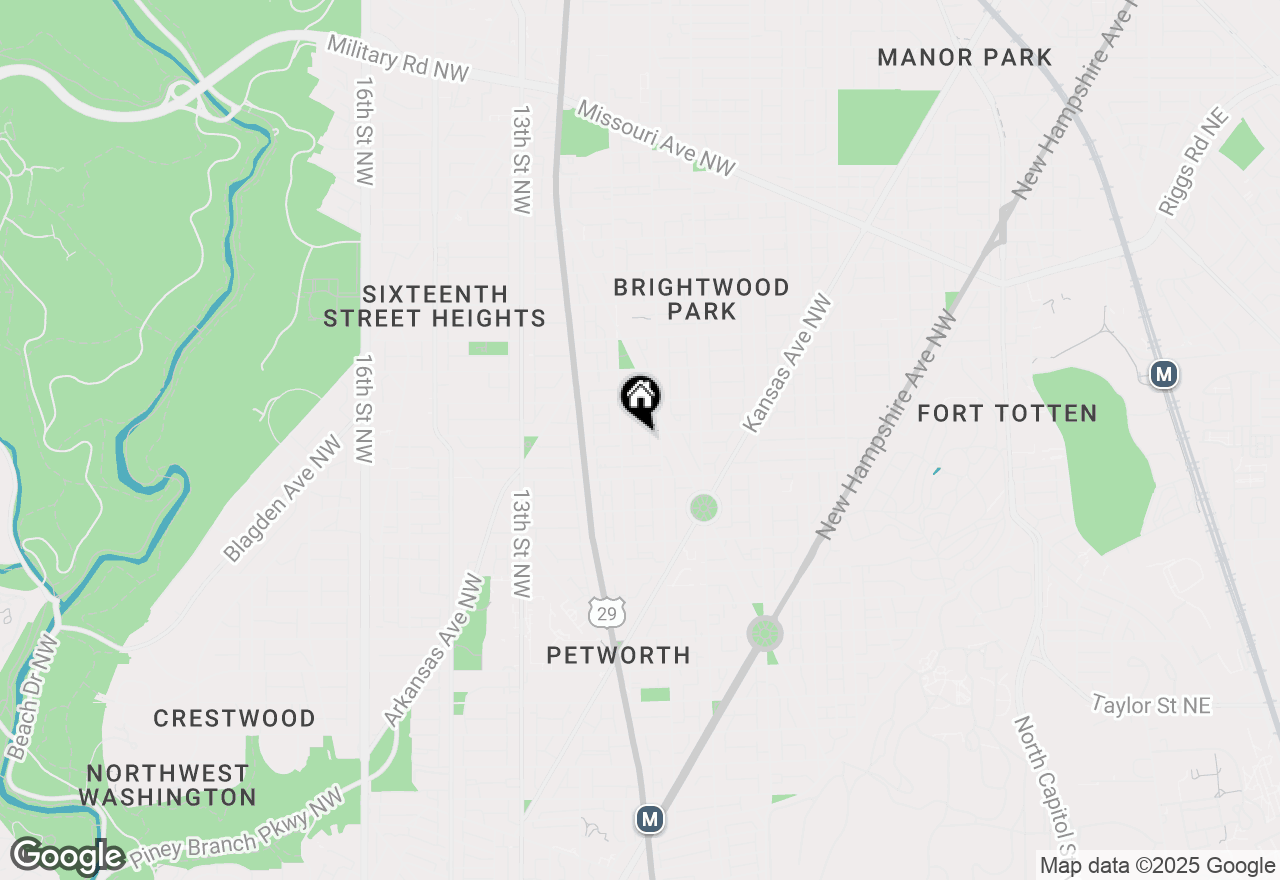 Map of 820 Emerson Street Nw, Washington, DC 20011