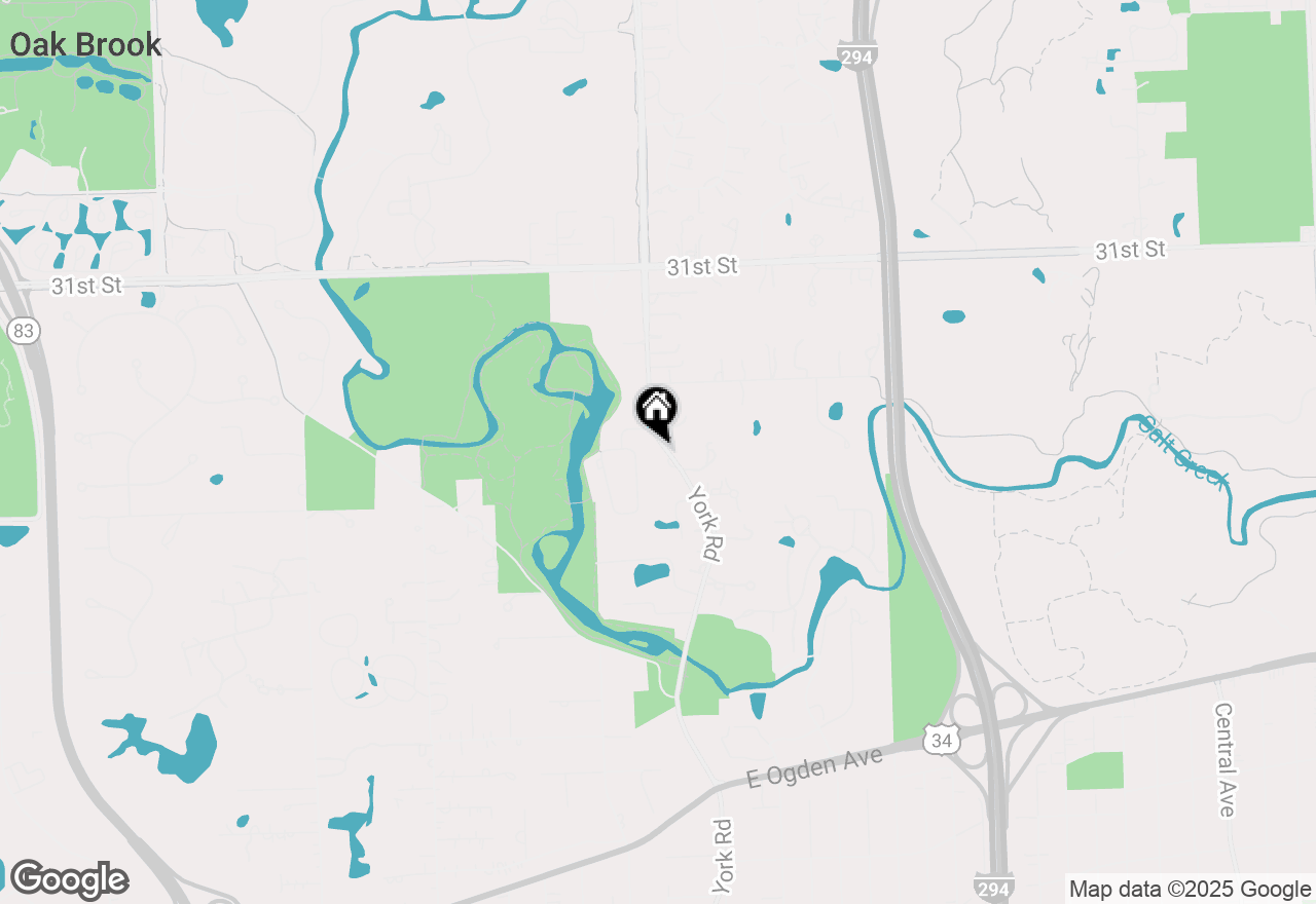 Map of 3408 York Road, Oak Brook, IL 60523