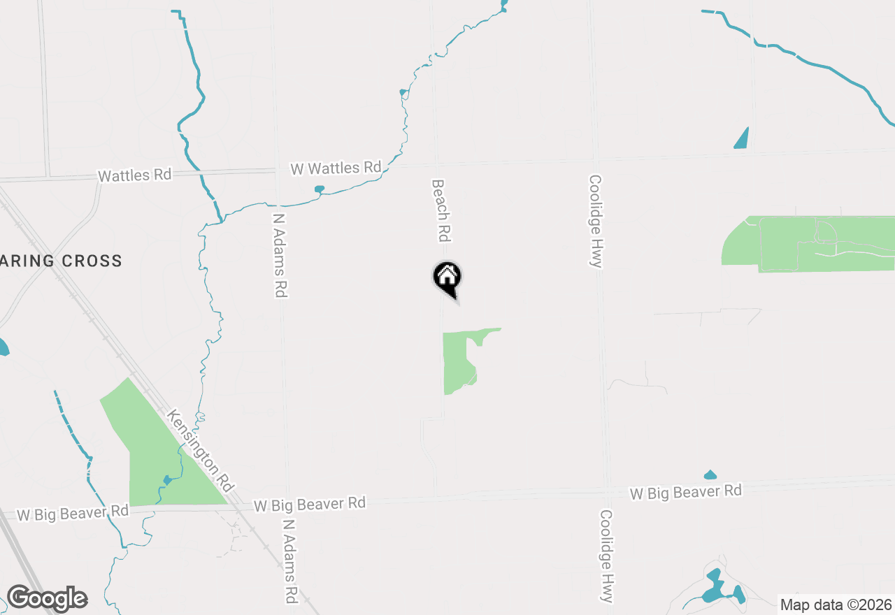 Map of 3560 Beach Road, Troy, MI 48084