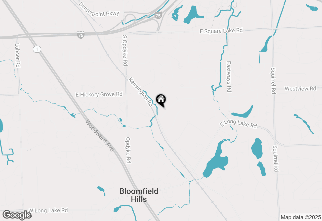 Map of 521 Kingsley Trail, Bloomfield Hills, MI 48304