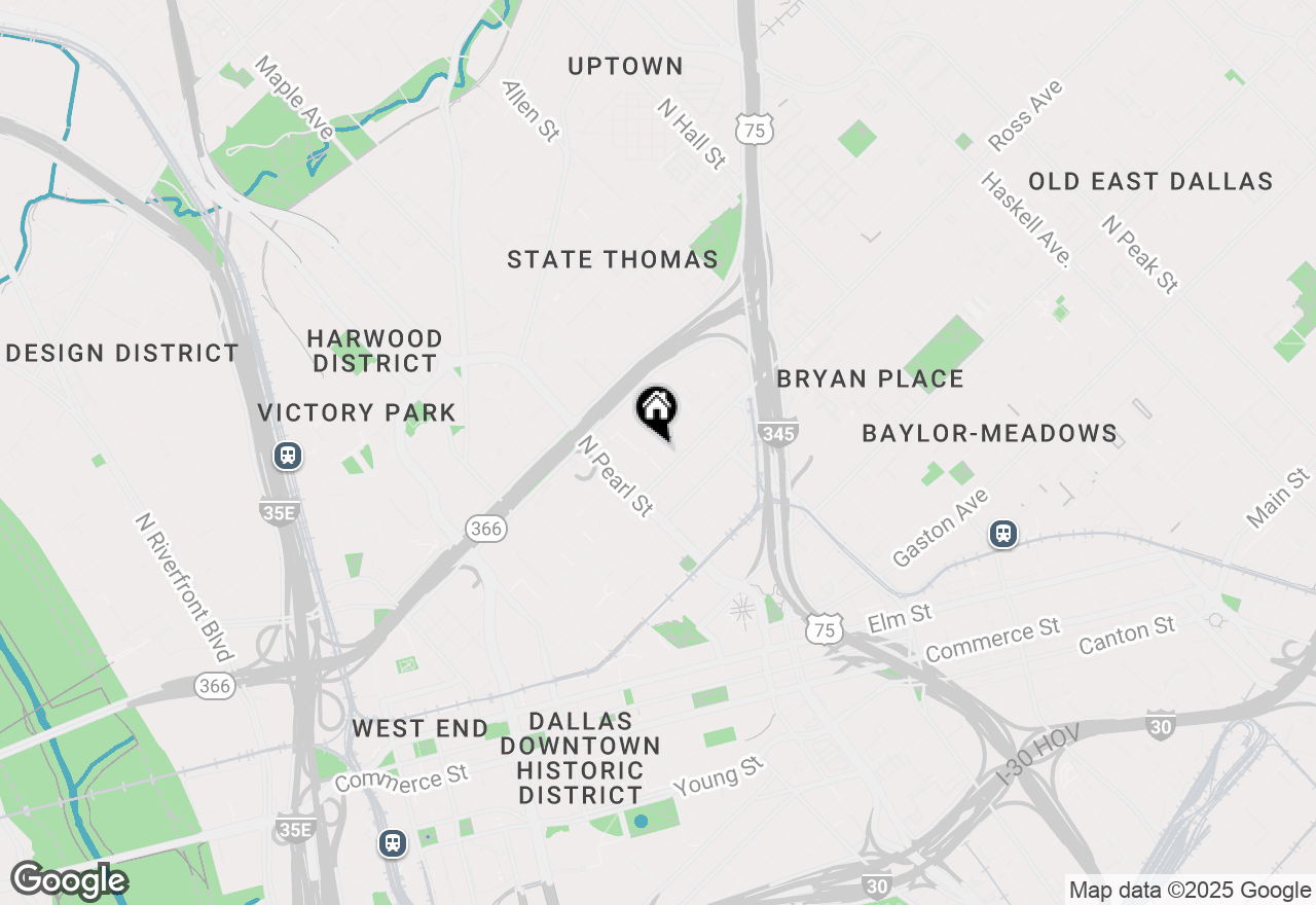 Map of 1747 Leonard Street #1401, Dallas, TX 75201