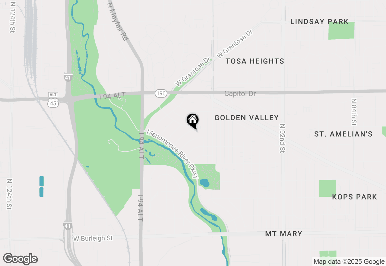 Map of 10201 W Park Ridge Ave, Milwaukee, WI 53222