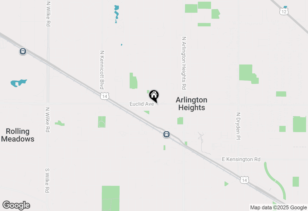 Map of 205 W Euclid Avenue, Arlington Heights, IL 60004