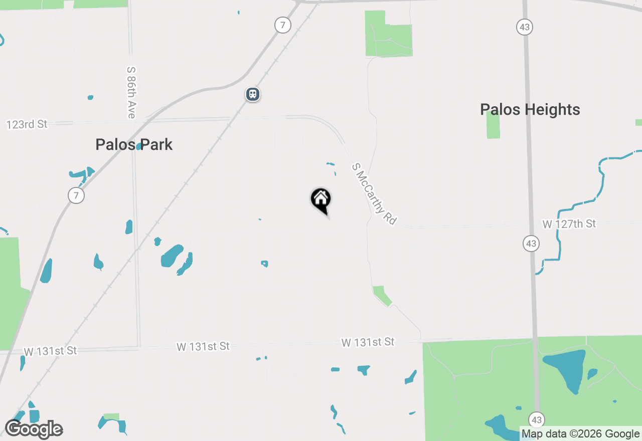 Map of (Address confidential), Palos Park, Illinois 60464
