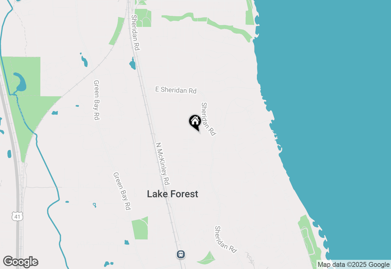 Map of 395 Spruce Avenue, Lake Forest, IL 60045