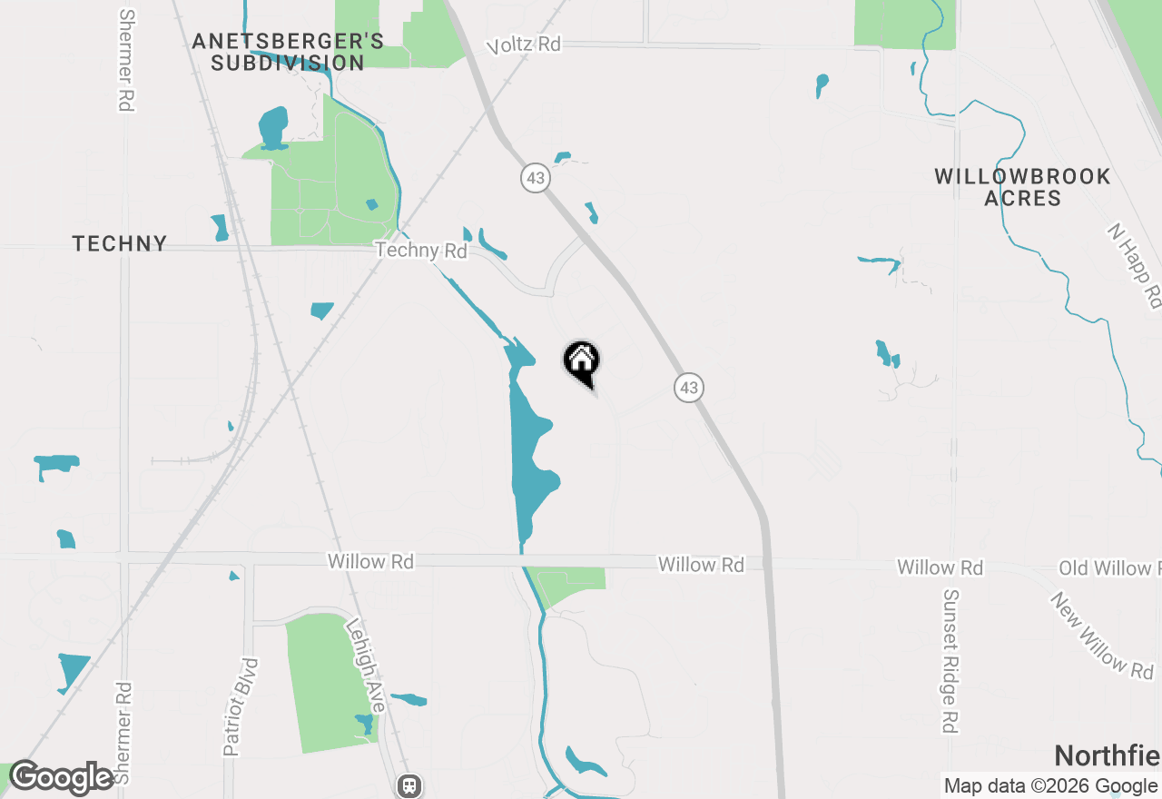 Map of 2220 Founders Drive #314, Northbrook, IL 60062