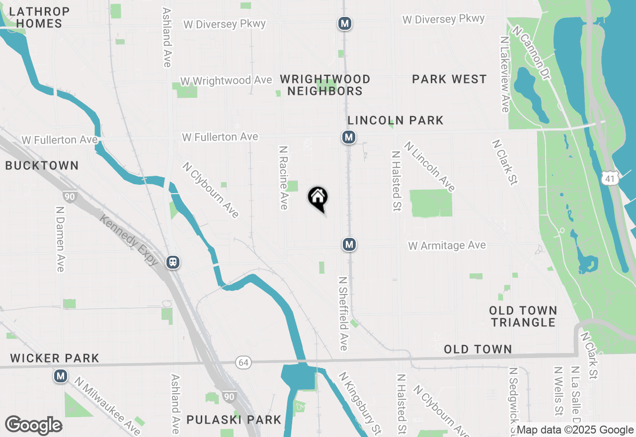 Map of 1050 W Dickens Avenue #18, Chicago, IL 60614