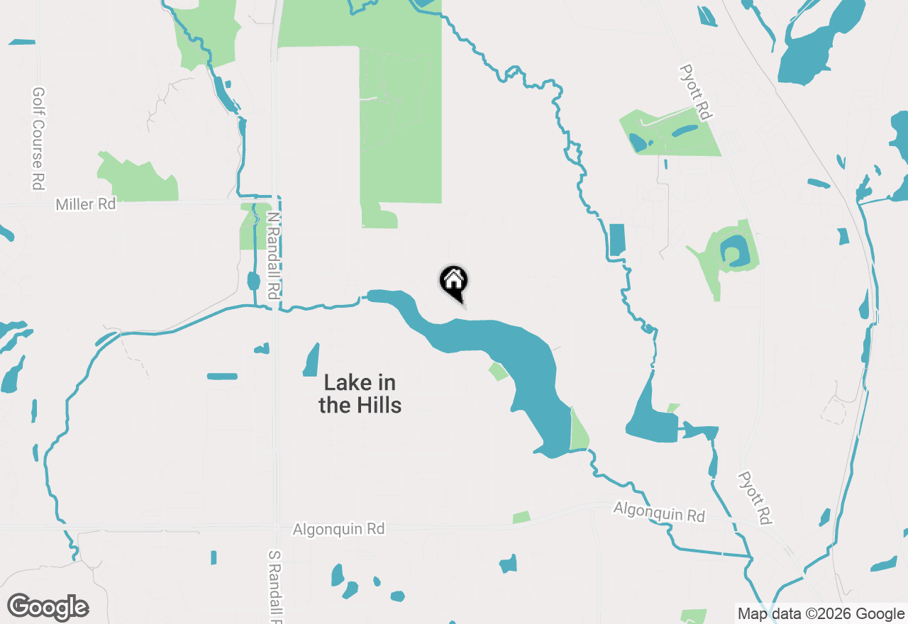 Map of 137 Hilltop Drive, Lake In The Hills, IL 60156